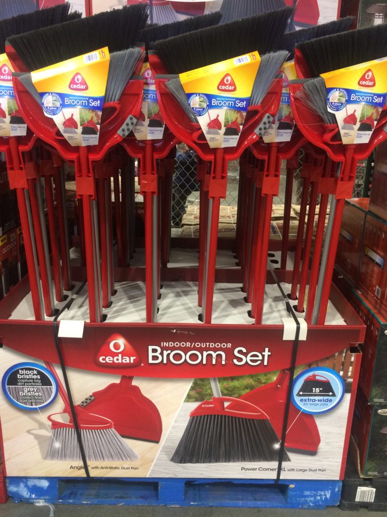 O’Cedar Indoor / Outdoor Broom 4 Piece Set CostcoChaser