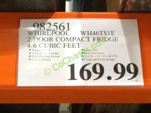Costco-982561-Whirlpool-2-Door-Compact-Fridge-tag