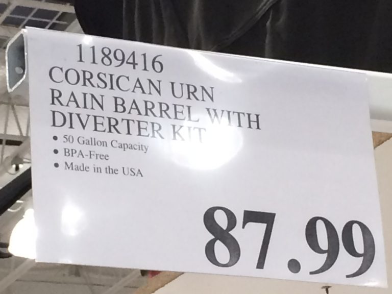 Good Ideas 50 Gallon Rain Barrel CostcoChaser
