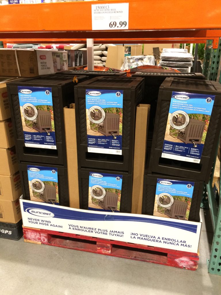 Suncast Hose Reel HydroPowered Rewind, 125Foot CostcoChaser