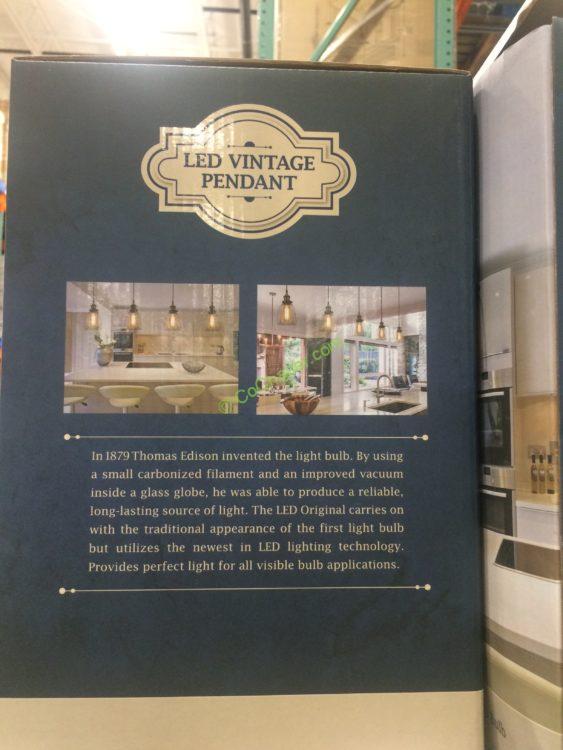 Costco1099499 FeitNickelPendantLight DimmableVintageBulbinf