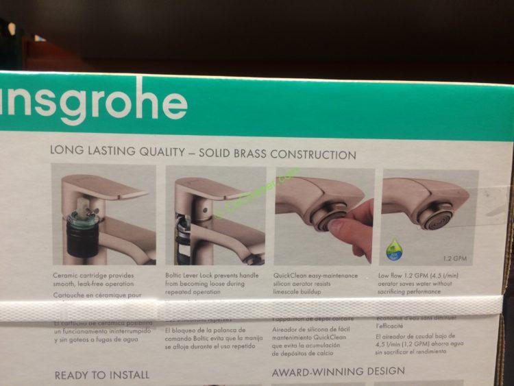 Costco1138634HansgroheMetrisLavatoryFaucetspec1 CostcoChaser