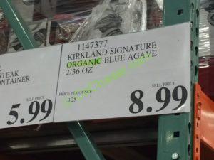 Costco-1147377-Kirkland-Signature-Organic-Blue-Agave-tag