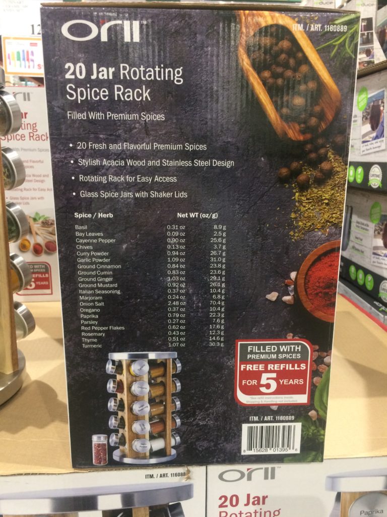 Costco1160889Orii20JarSpiceRackback CostcoChaser