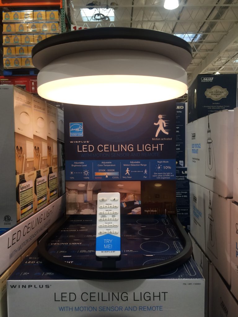 Winplus LED Celling Light with Smart Sensors CostcoChaser