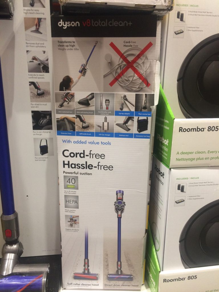Costco1166767 Dyson V8 Total Clean Cordless Vacuumbox CostcoChaser