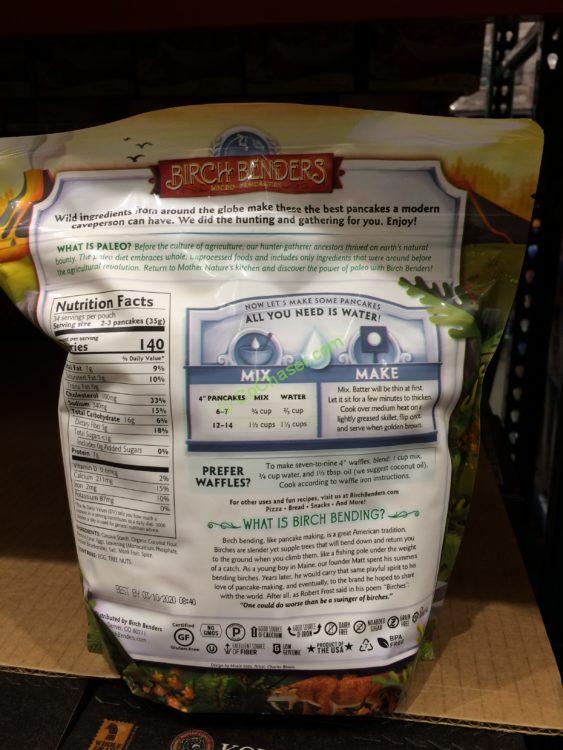 Costco1169771BirchBendersPaleoPancakeWaffleMixback CostcoChaser