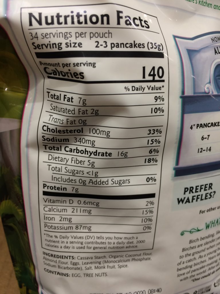 Costco1169771BirchBendersPaleoPancakeWaffleMixchart CostcoChaser