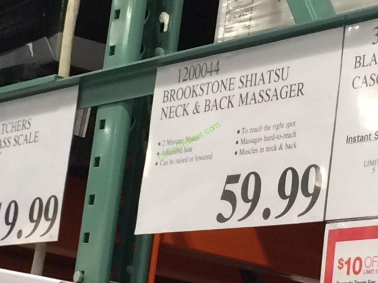 Costco1200044BrookstoneShiatsuNeckBackMassagertag CostcoChaser