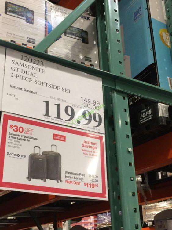 samsonite gt dual costco
