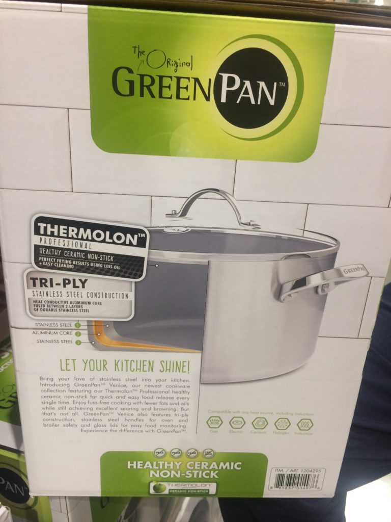 Costco1204295Greenpan11PCStainlessSteelTriPLYCookwareSetface