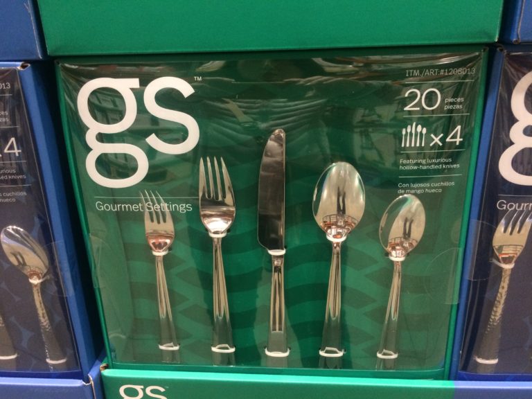 Costco1208013GourmetSettings20PCStainlessSteelFlatwareSet