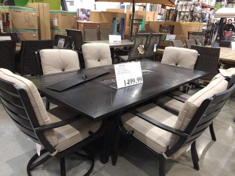 Sunvilla 7PC Cushion Fire Dining Set CostcoChaser
