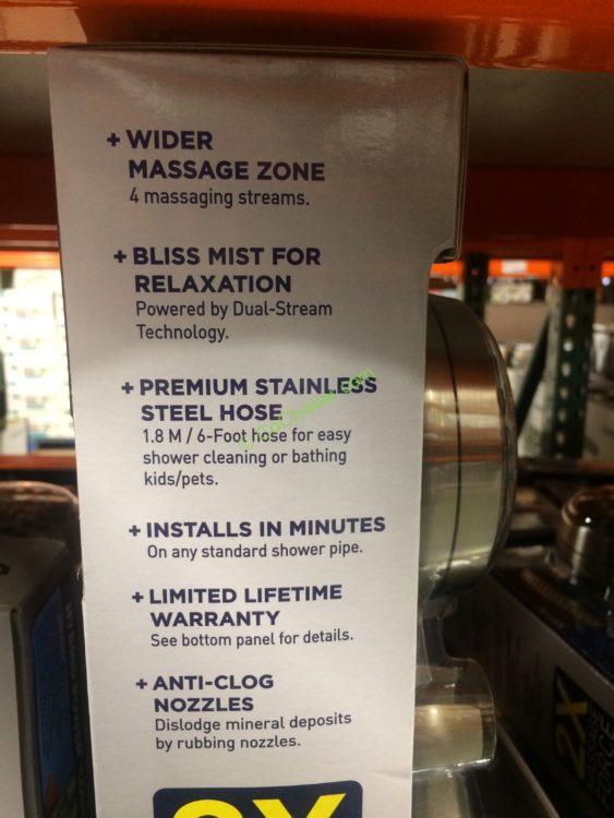 Costco1900507 WaterpikHandheldShowerHeadinBrushedNickelspec