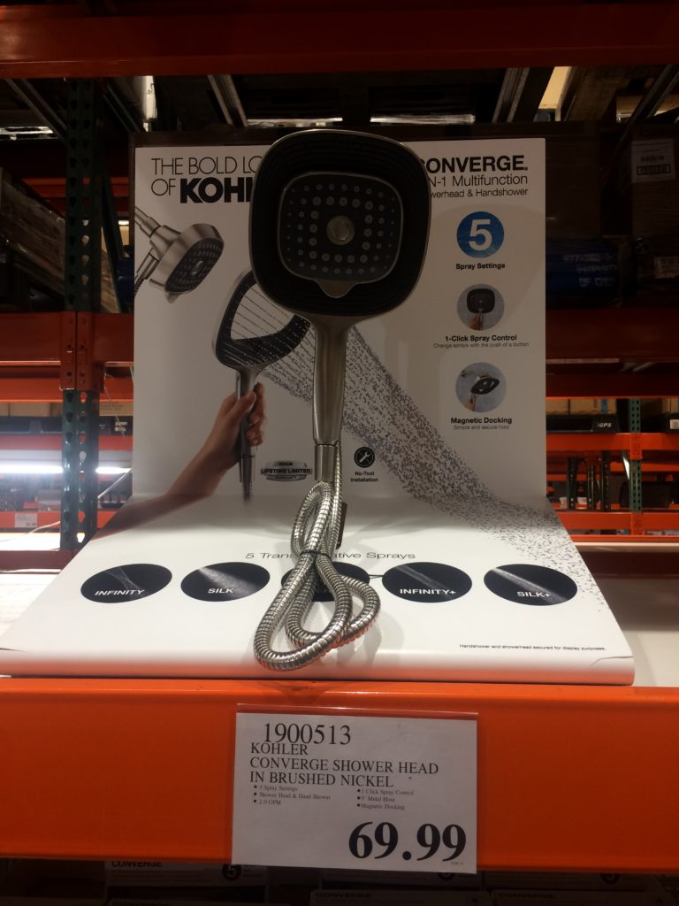 Kohler Converge Shower Head in Brushed Nickel CostcoChaser