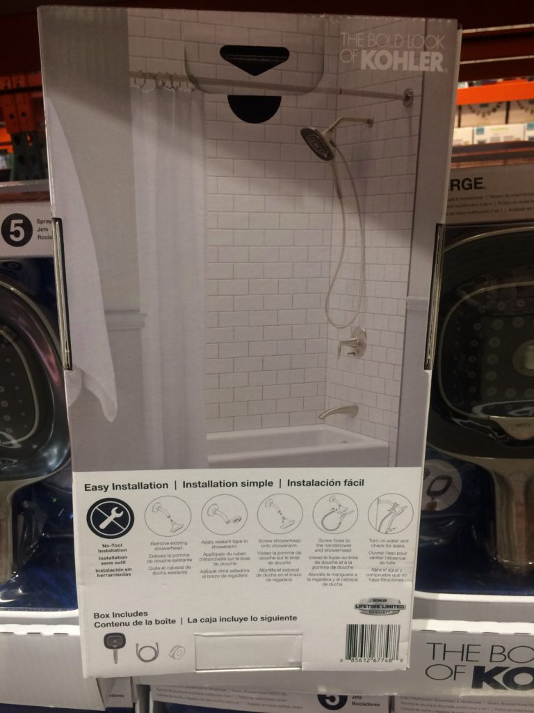 Costco1900513 KohlerConvergeShowerHead inBrushedNickelsize