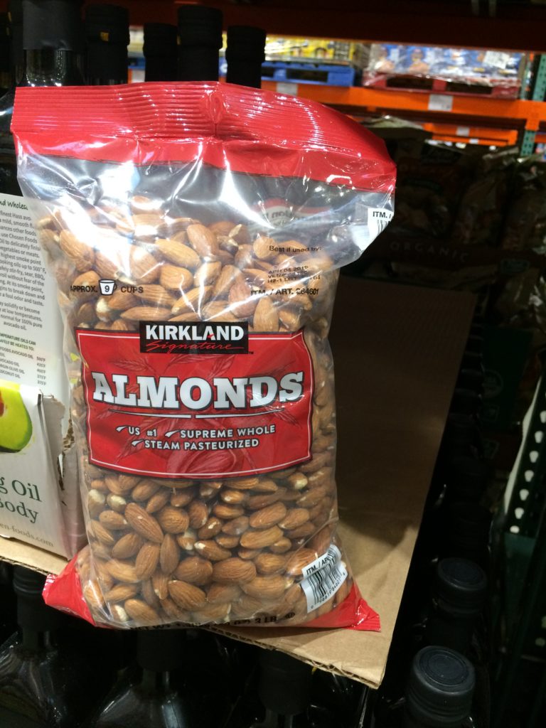 Kirkland Signature Whole Almonds 3 Pond Bag CostcoChaser