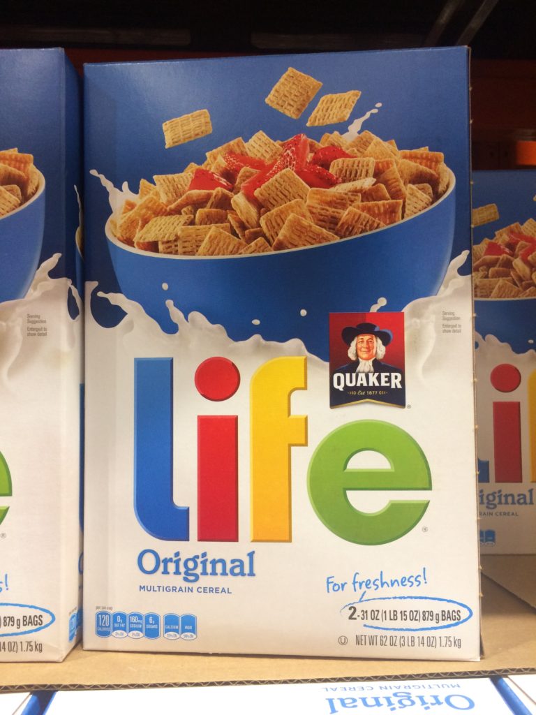 Quaker Life Cereal 62 Ounce Box CostcoChaser