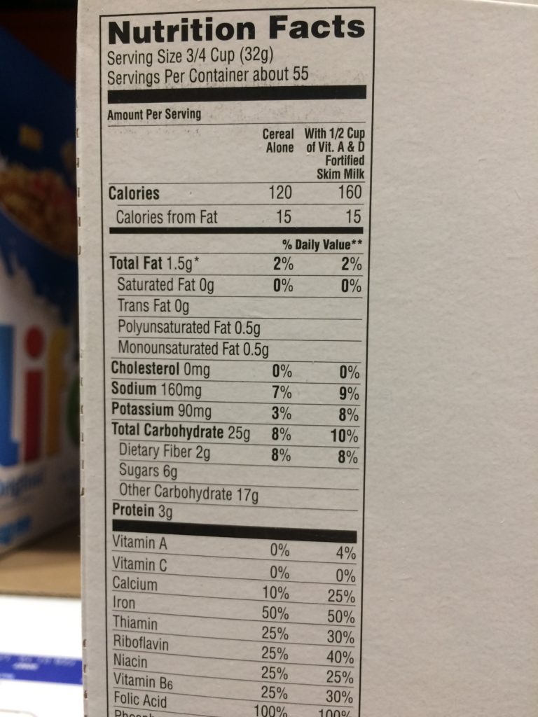 Costco43749QuakerLifeCerealchart CostcoChaser
