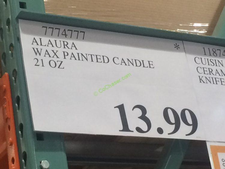 Costco-7774777-Painted Wax-Tulip-Candle-tag