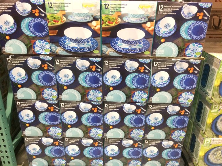 Costco105006112PC MelamineDinnerwareSetall CostcoChaser