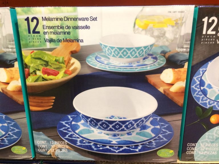 Costco105006112PC MelamineDinnerwareSet1 CostcoChaser