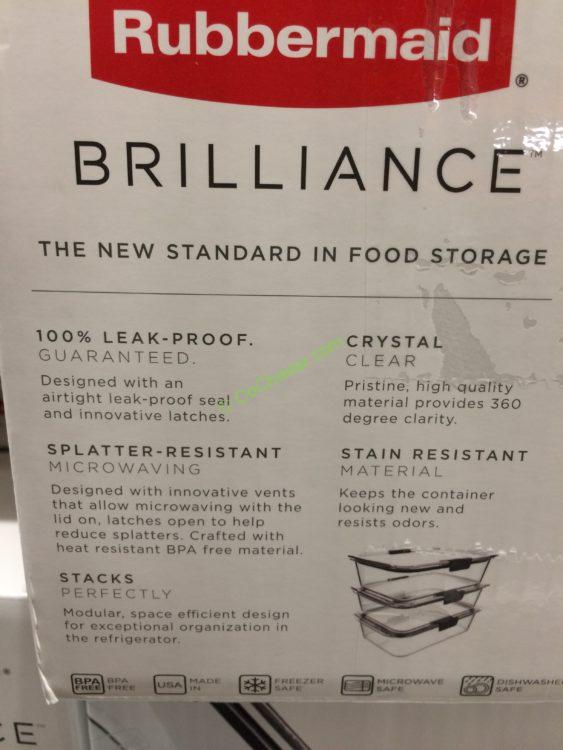 Costco1050080Rubbermaid BrillianceFoodStorageSetinf CostcoChaser