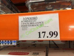 Costco-1050080-Rubbermaid –Brilliance-Food-Storage-Set-tag