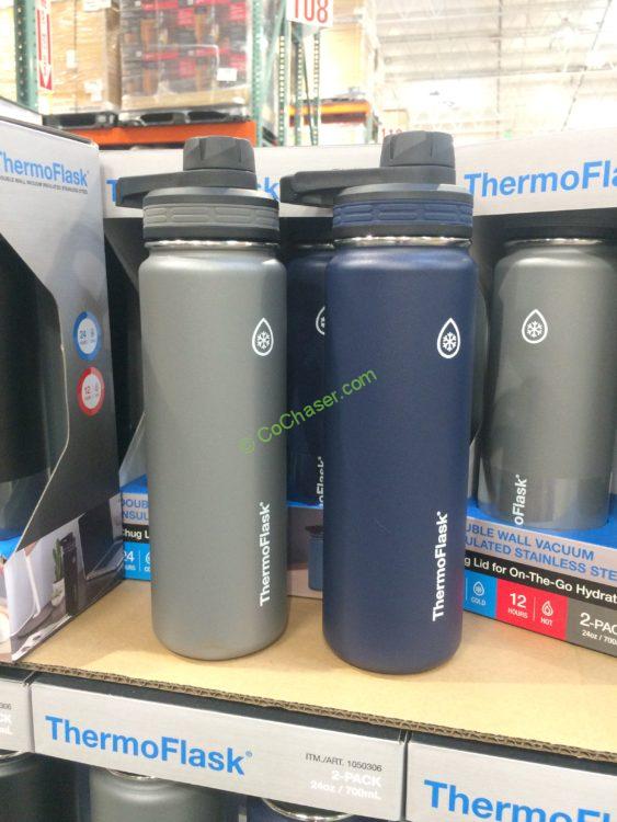 Thermoflask Stainless Steel Water Bottle 2PK