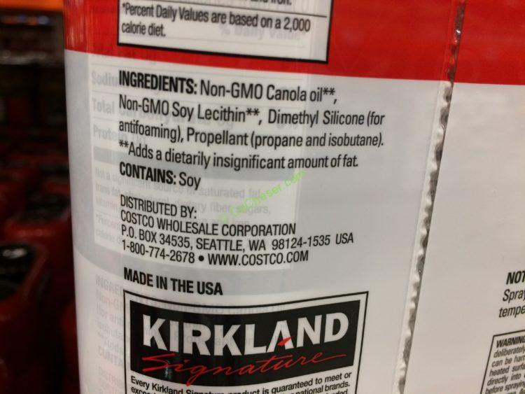 Kirkland Signature NON GMO Canola Oil Cooking Spray 2/17 oz CostcoChaser