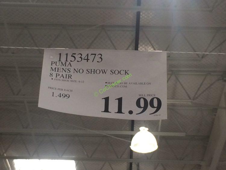 Costco1153473PumaMensNoShowSocktag CostcoChaser