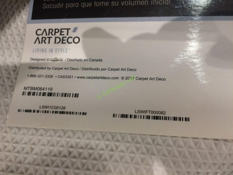 Carpet Art Deco Chenille Bath Mat 24” x 36” CostcoChaser