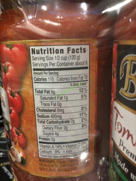 Costco1213633BotticelliMarinaraTomatoBasilchart CostcoChaser
