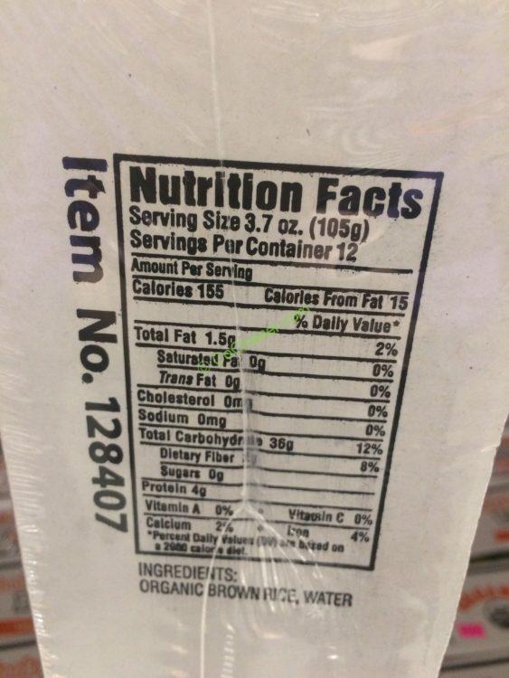 Costco128407 OrganicMinsleyBrownRicechart CostcoChaser