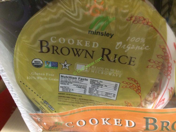 Organic Minsley Brown Rice 6/7.4 Ounce Bowls