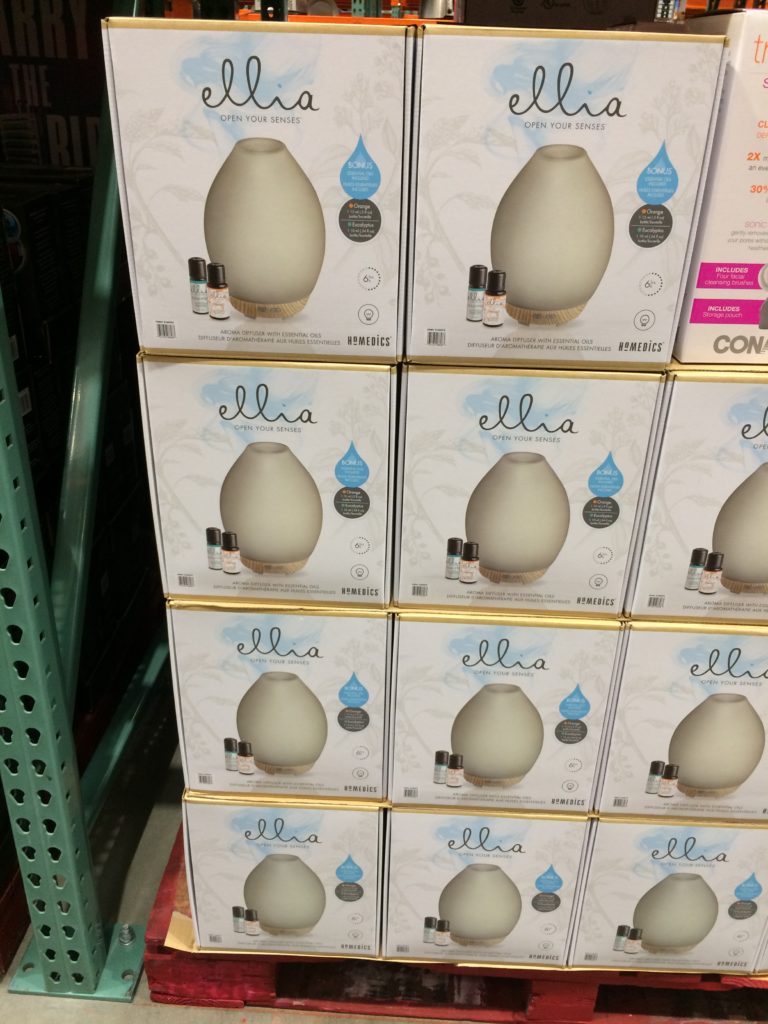 Costco2160574HomedicsElliaUltrasonicEssentialOilGlassDiffuser