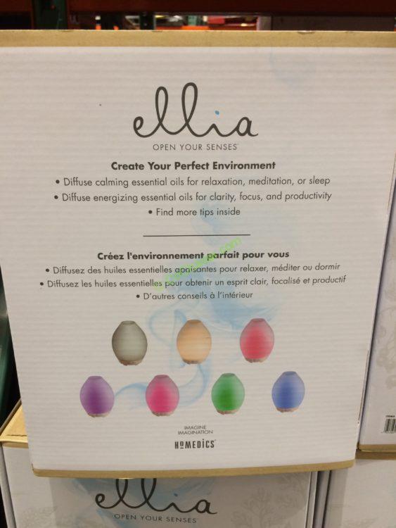 Costco2160574HomedicsElliaUltrasonicEssentialOilGlassDiffuser