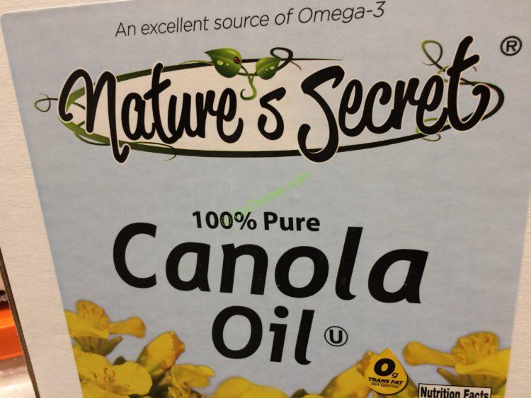 Nature’s Secret Canola Oil 35 Pound Container CostcoChaser