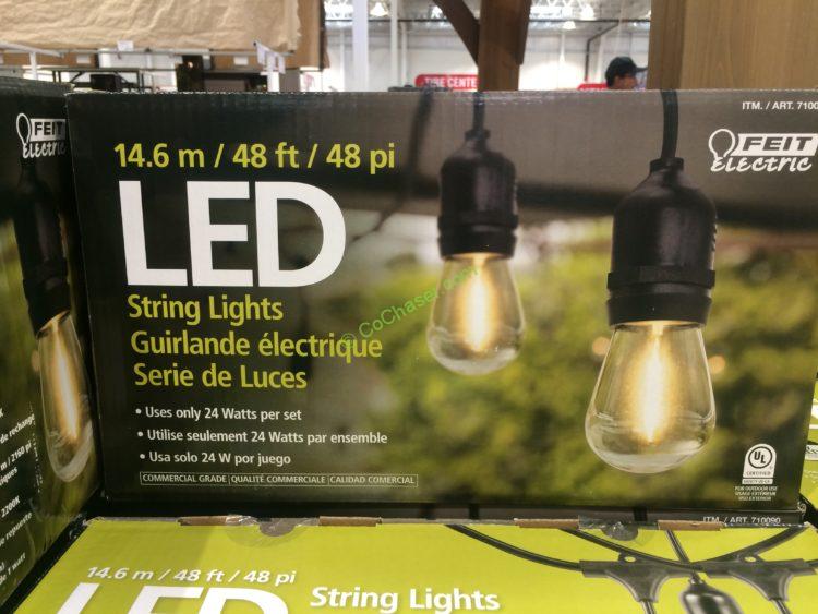 Feit Electric 48 Led String Light, Costco String Lights Outdoor Solar