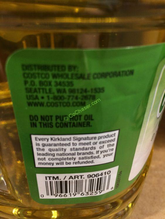 Kirkland Signature Canola Oil 2/3 Quarter Bottle CostcoChaser