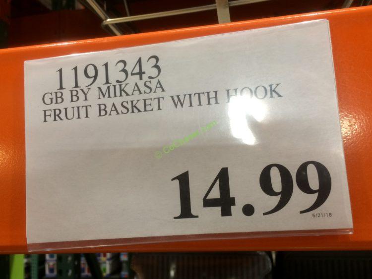 Costco1191343GourmetBasicsbyMikasaFruitBasketwithHooktag