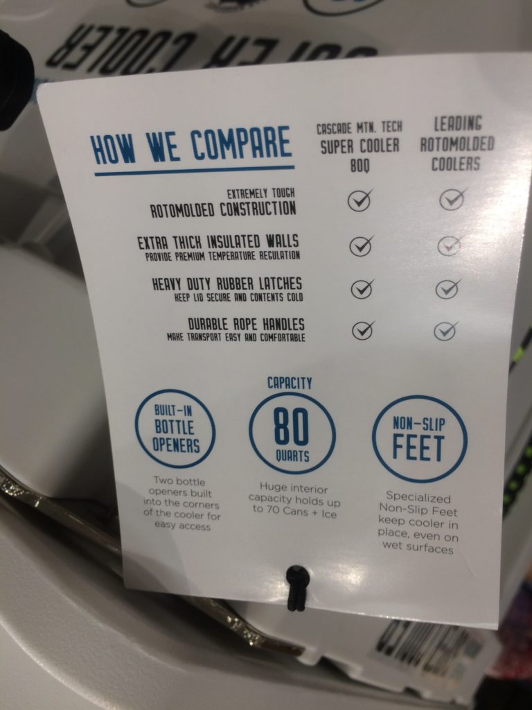 Costco1193725CascadeMountainTechRotoMolder80QTCoolerspec1