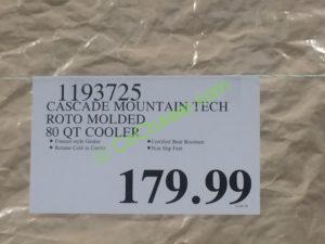 Costco-1193725-Cascade-Mountain-Tech-Roto-Molder-80QT-Cooler-tag