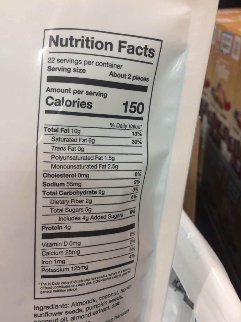 Costco1204518Wholeme Almond CoconutClusterchart CostcoChaser