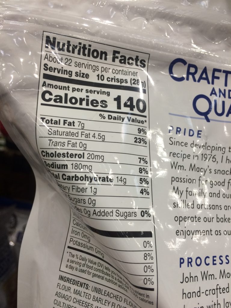 Costco440473 JohnWMMacysCheese Crispschart CostcoChaser