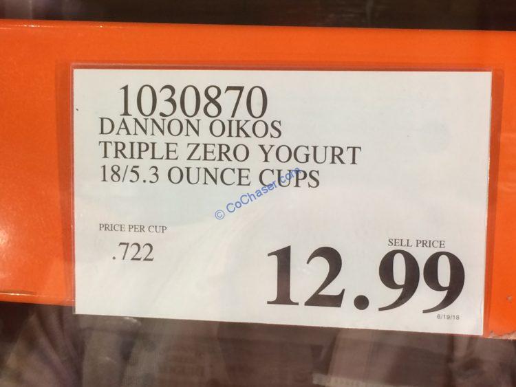 Costco1030870DannonOIKOSTripleZeroYogurttag1 CostcoChaser