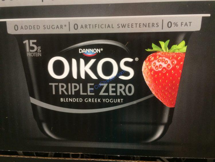 Dannon OIKOS Triple Zero Yogurt 18 / 5.3 Ounce Cups