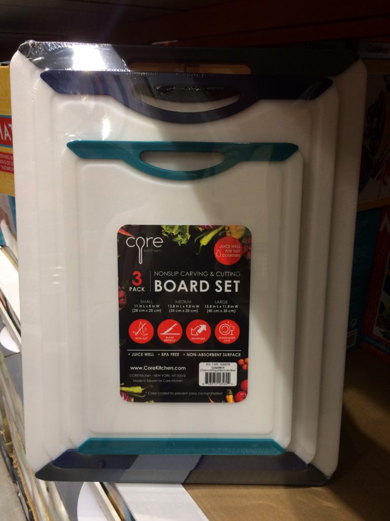 Core Kitchen 3PC Polypropylene Cutting Boards CostcoChaser
