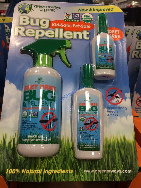 Greenerways Organic Bug Repellent 22 fl oz., 3-piece
