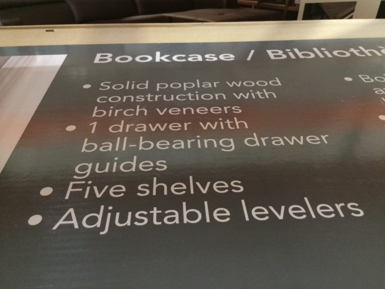 Costco111908072 LadderBookcasespec CostcoChaser